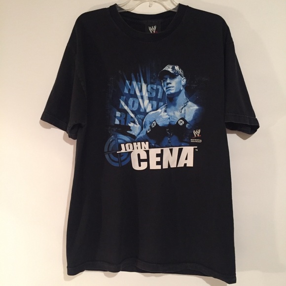 WWE Other - 2002 WWE Men LG John Cena Black T-Shirt